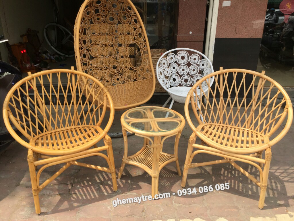 
								Bàn ghế mây BV815