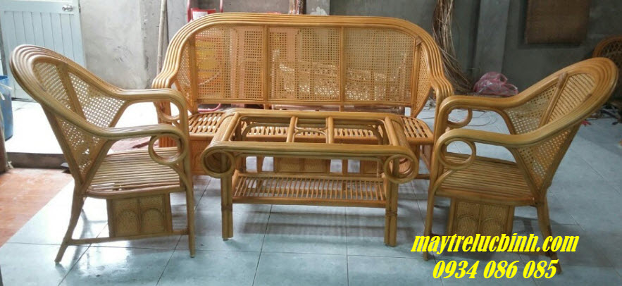 
								Bàn ghế mây tự nhiên BV817