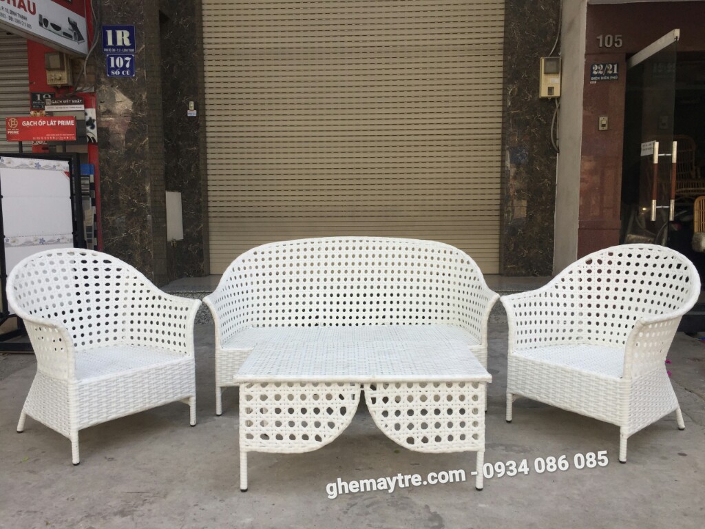 
								Bàn ghế sofa giả mây BV823