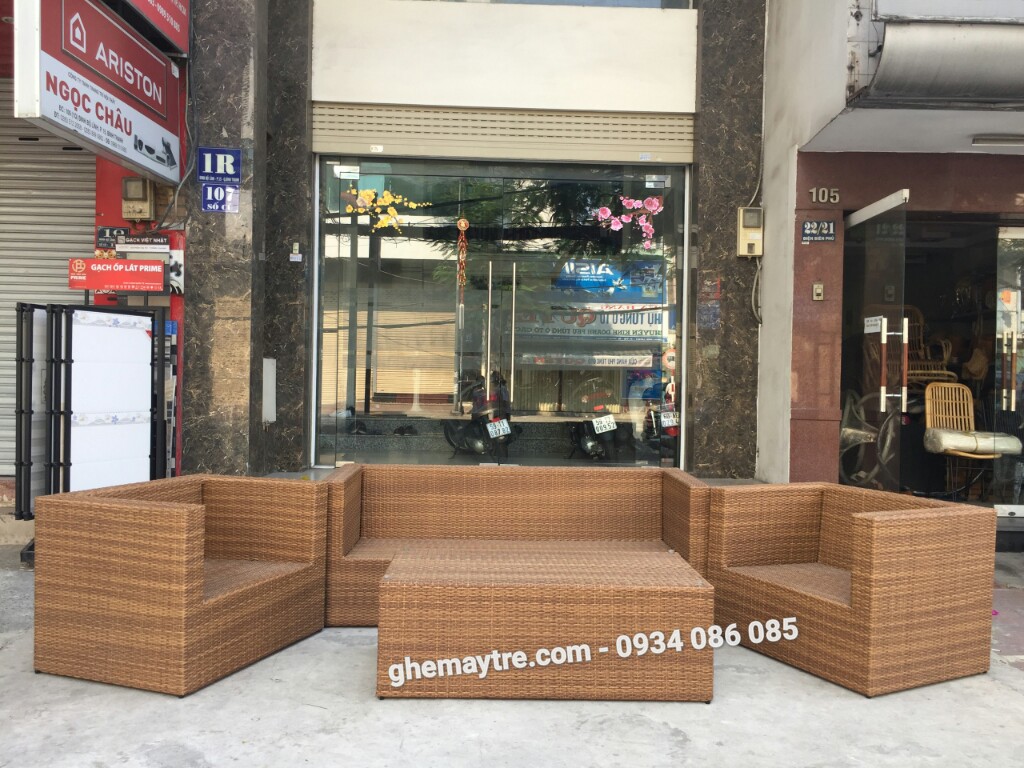 
								Bàn ghế giả mây BV824