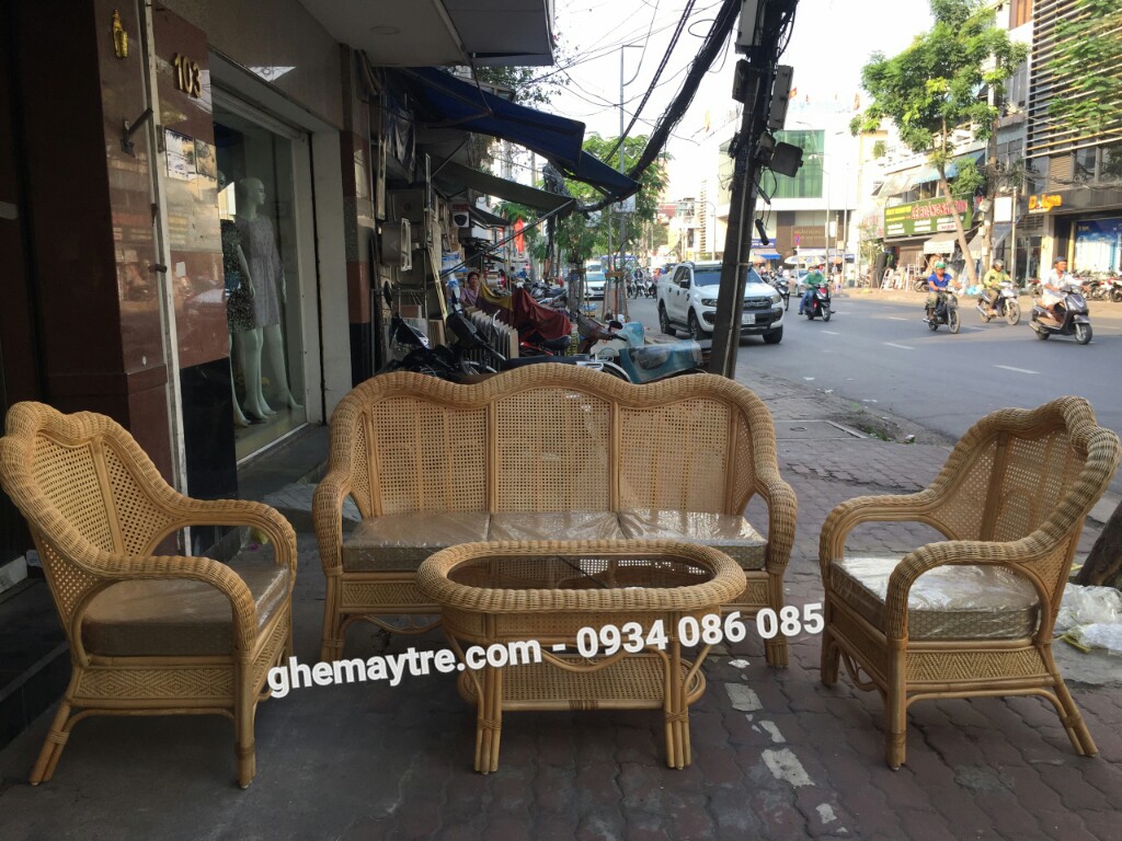 
								Bàn ghế sofa mây BV819