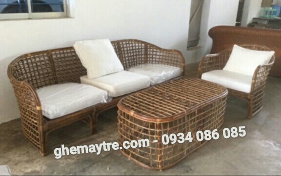 
								Bàn ghế sofa mây BV821