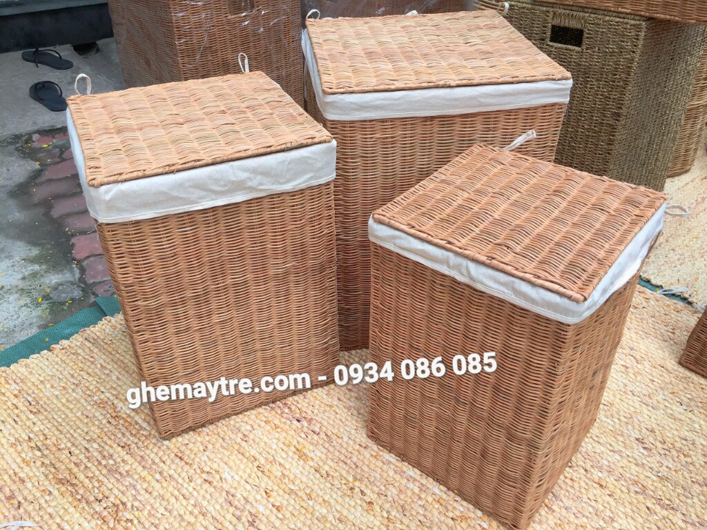 
								Sọt mây vuông đựng đồ BV874
